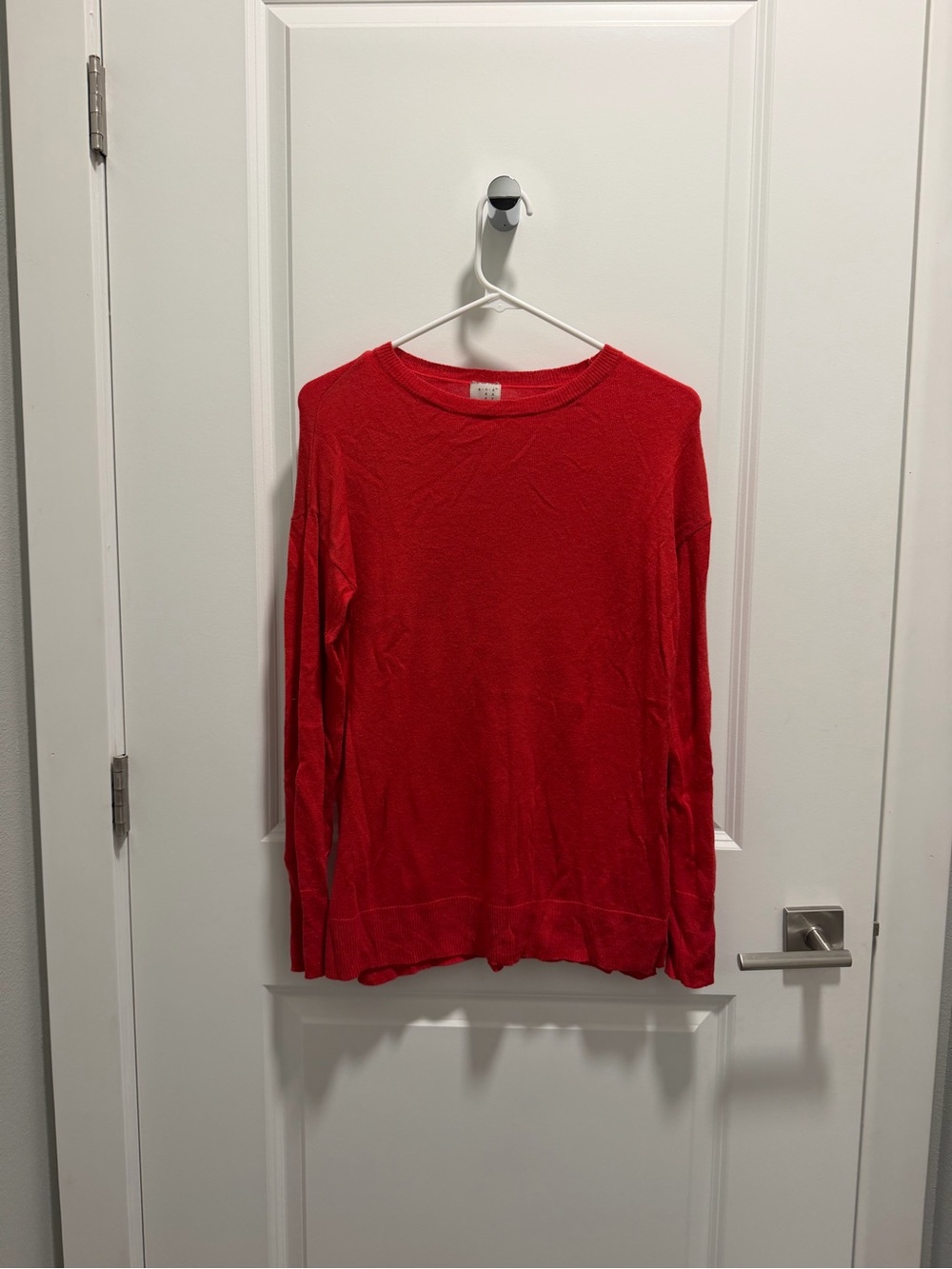 a new day Red Crewneck Sweater